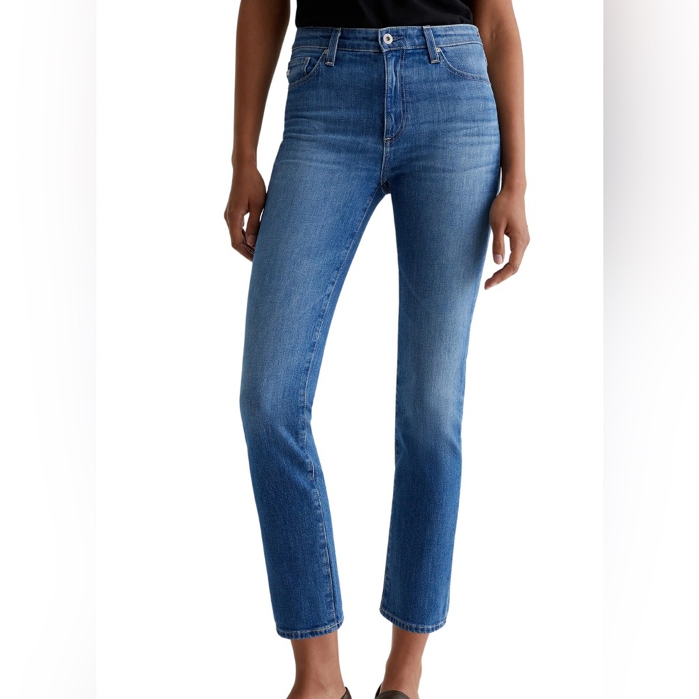 AG Adriano Goldschmied Mari High Rise Straight Denim Jeans